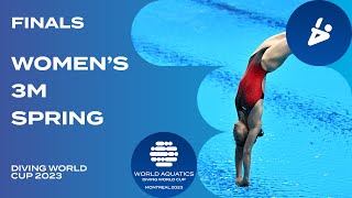 LIVE | Women&#39;s 3m Springboard Final | Diving World Cup 2023 | Montreal