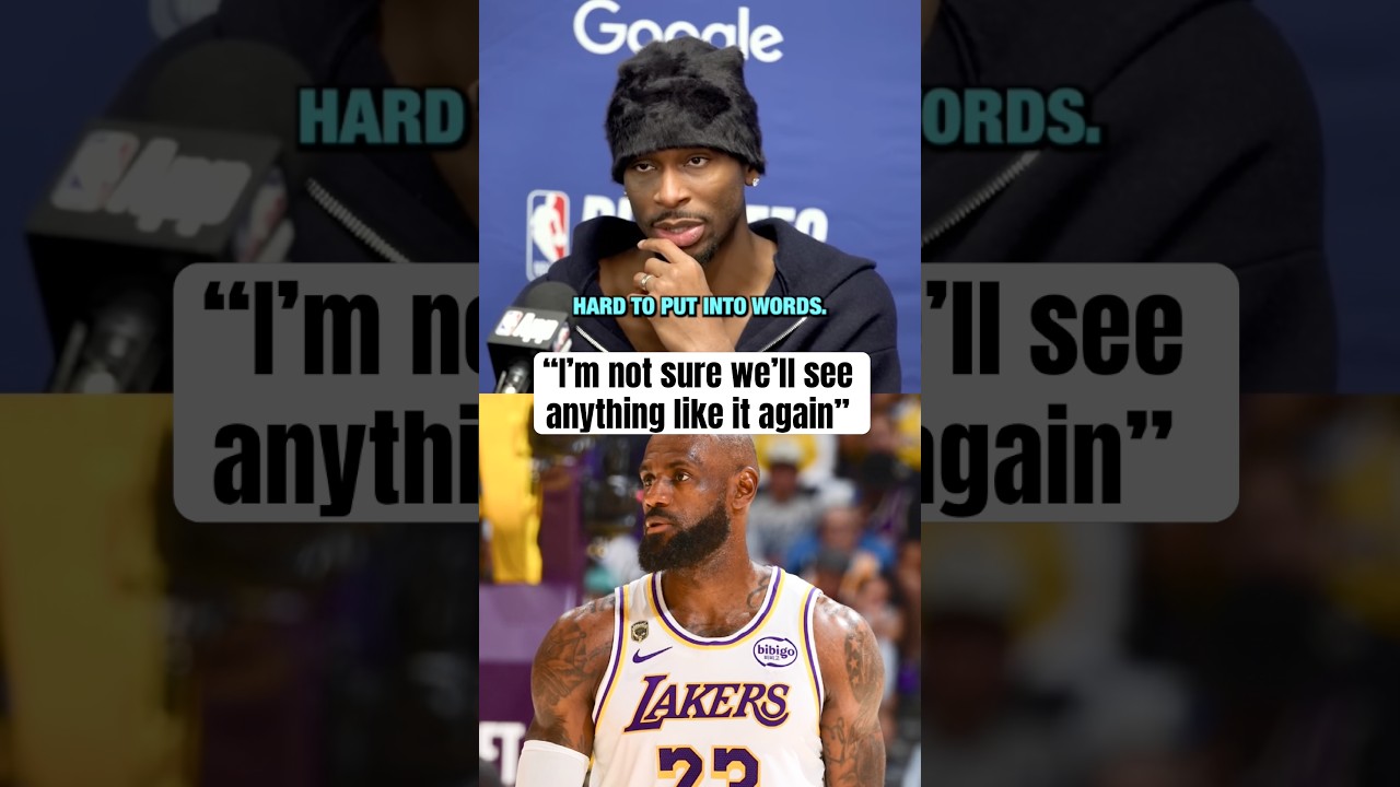 SGA shows respect to LeBron 🤝