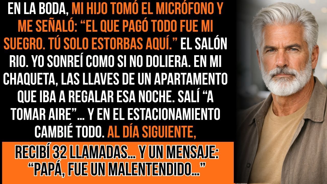 Mi Hijo Me Señaló En La Boda: “El Que Pagó Fue Mi Suegro. Tú Solo Estorbas.” Entonces…