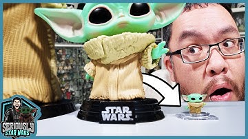 Worlds Smallest Vs Largest Grogu Star Wars Funko Pop!