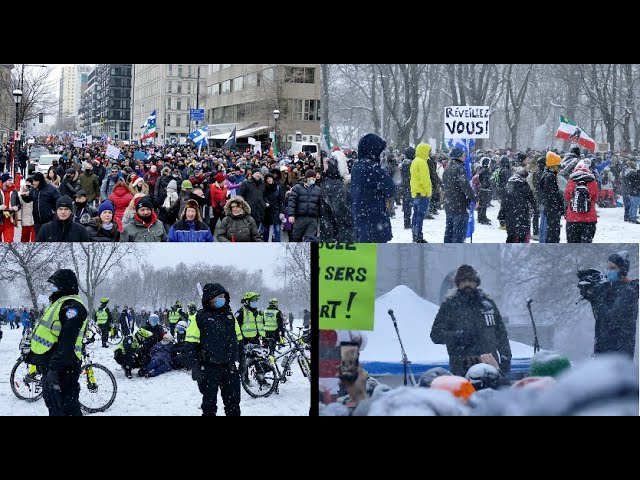 Manifestation antivaccin à Montréal,Québec |Parc Lafontaine|Antivaccin Protest