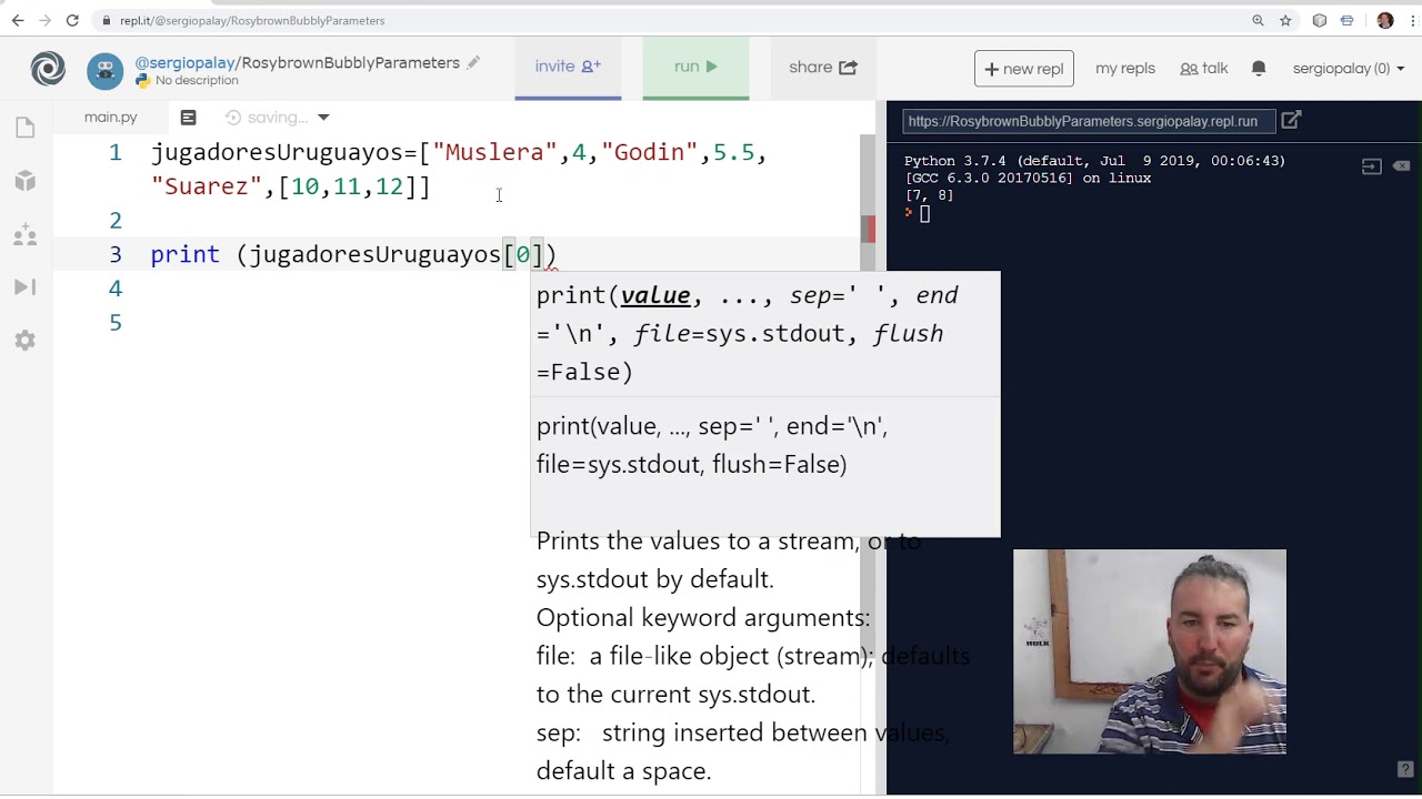 Ejemplo con Listas en Python - YouTube