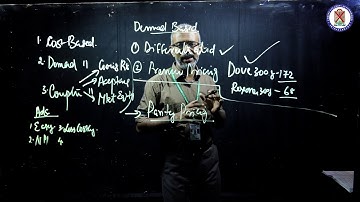 Pricing Policy Types No 2 Demand Based & No 3 Competition Based | Marketing Christ OpenCourseWare