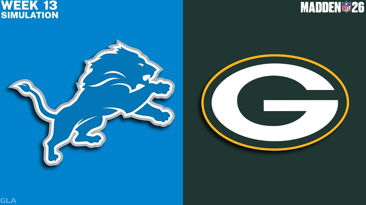 Lions vs. Packers - Week 13 Thanksgiving Simulation - Madden 26 PS5 Gameplay