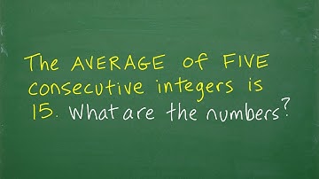 The average of five consecutive integers is 15. What are the numbers?