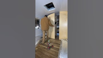 Framing A Toilet Stall In A Skoolie Conversion #skoolie #skoolieconversion  #buslife