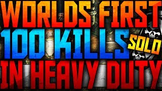 Famous COD: Ghosts - WORLDS FIRST "100 KILLS SOLO" in "HEAVY DUTY"! Wealth