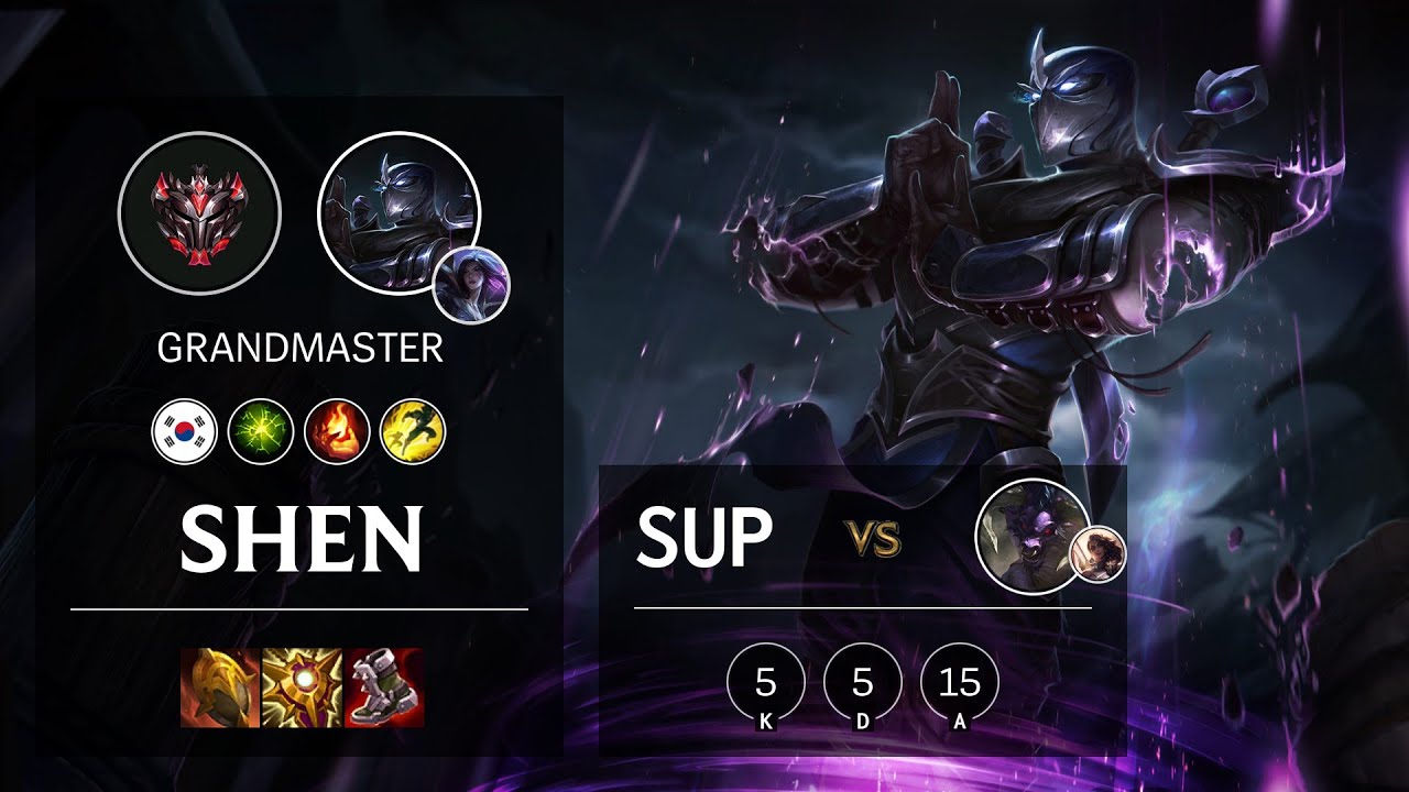 Shen Support vs Alistar - KR Grandmaster Patch 11.7