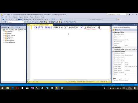 Part 3-HOW TO CREATE TABLE THROUGH IN A QUERY SQL SERVER 2017 MALAYALAM