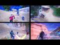 Fortnite Split Screen Squad: The Weeknd, Iron Man, Exalted Ice King and Dread Punisher Squibbly