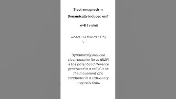 Dynamically Induced EMF #youtubeshorts #trending  #tutorial #tech #stem #science #engineering