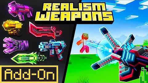 REALISM WEAPONS ADDON – INSANE Blasts, Animations & More in Minecraft Bedrock!