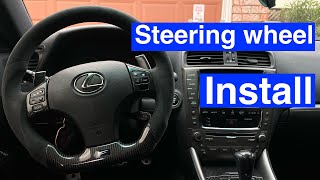 How To Remove 2006-2013 Lexus IS Steering Wheel!