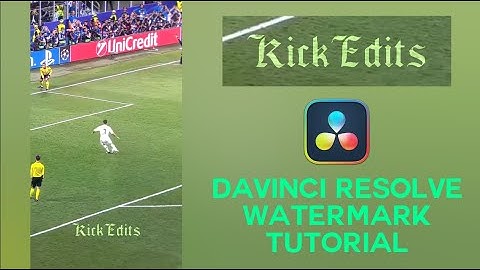 Davinci Resolve Transparent Watermark Tutorial For Edits