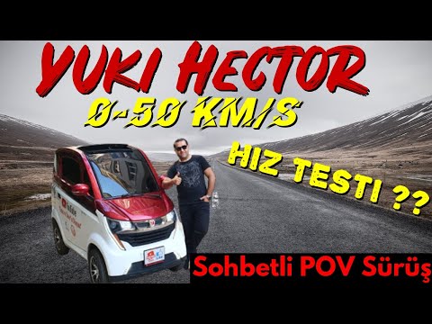 Yuki HECTOR Elektrikli E Car Aracımızla 0-50Km/S Hız Testi Yaptık | Sıkıyorsa TESLA 'ya Selektör YAP