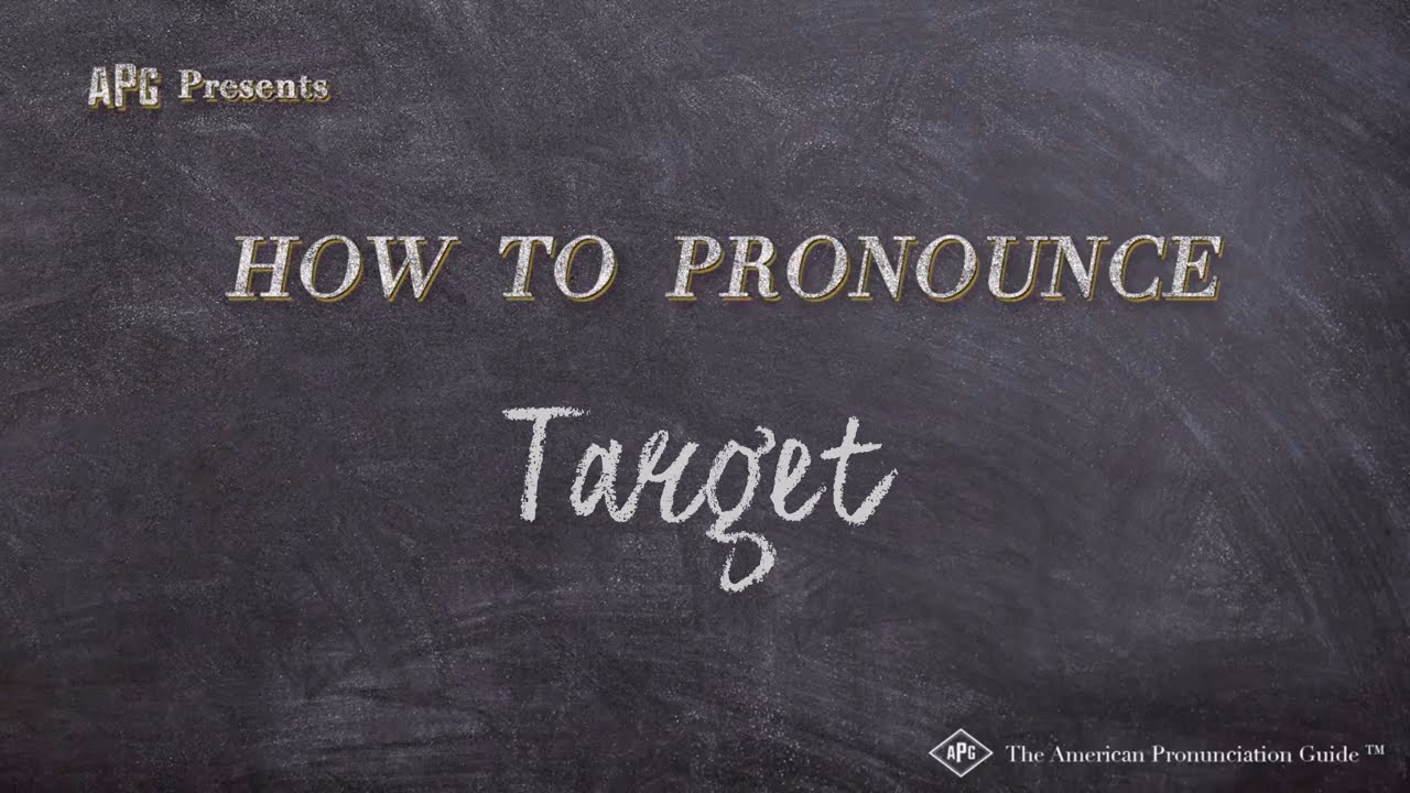 How To Pronounce Target (Real Life Examples!)