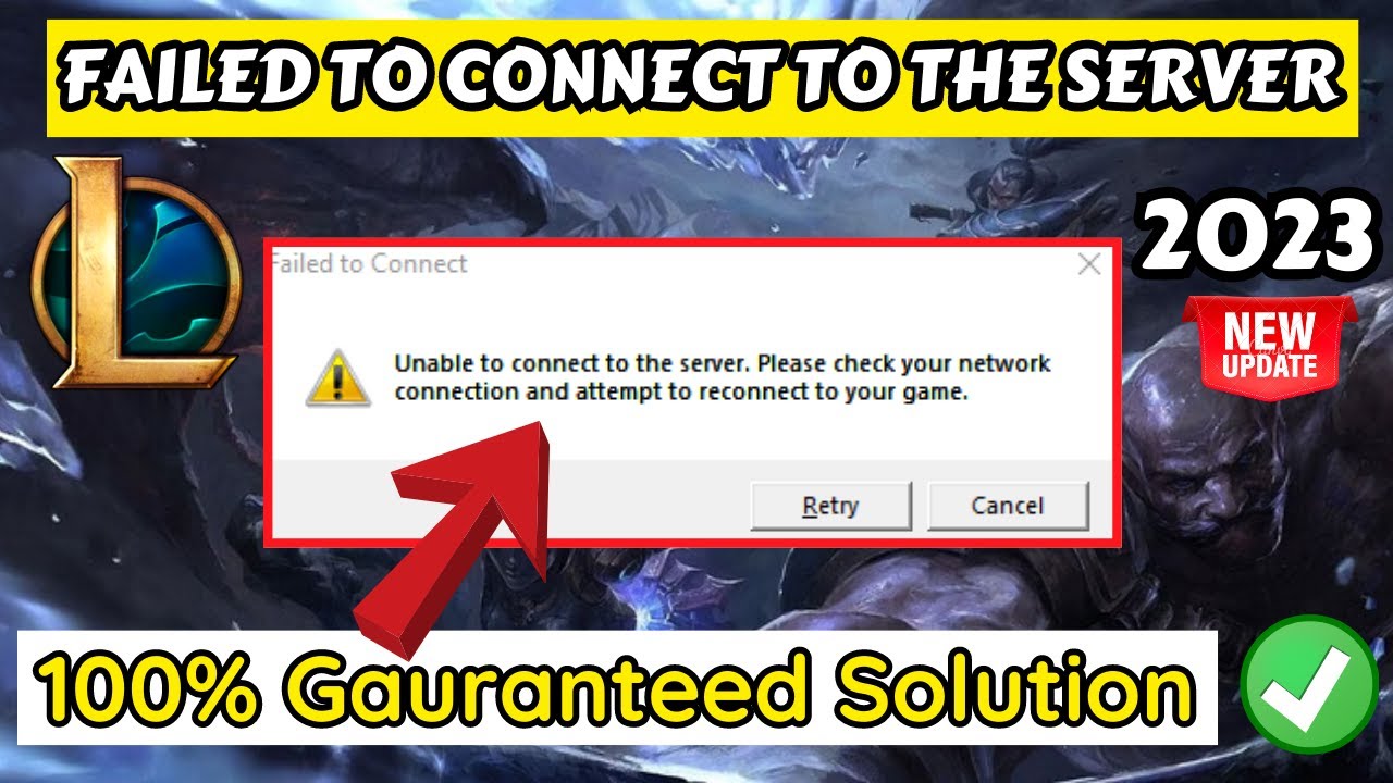 Unable to Connect to Server” League of Legends Error Fix - Tutorial 