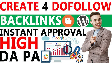 How to create dofollow backlinks instant approval 2021 ( 4 dofollow backlinks ) high da pa backlinks