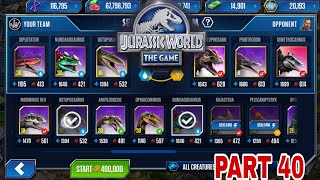 TAKEING BATTLE WITH STRONGST HYBRID DINO'S 🔥🔥|| JURASSIC WORLD THE GAME #40🦕🦖