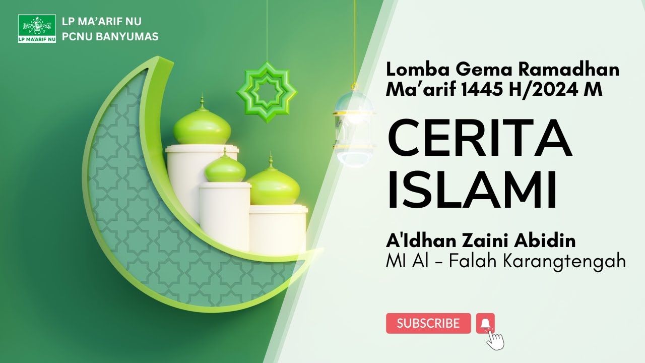 Lomba Gema Ramadhan | Cerita Islami | A'Idhan Zaini Abidin | MI Al Falah Karangtengah