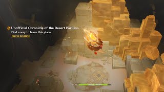 Unofficial Chronicle of the Desert Pavilion - Find a way to leave this place #genshinimpact Luna6