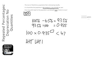 Repeated Percentages: Depreciation No Quantities (Grade 7) - OnMaths GCSE Maths Revision