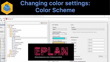 EPLAN Electric P8: Changing scheme/background color in EPLAN Electric P8 #eplan #eplanp8 #whiteblack