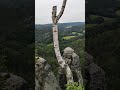 Unique landscape of Saxon Switzerland, Bastei, Germany.