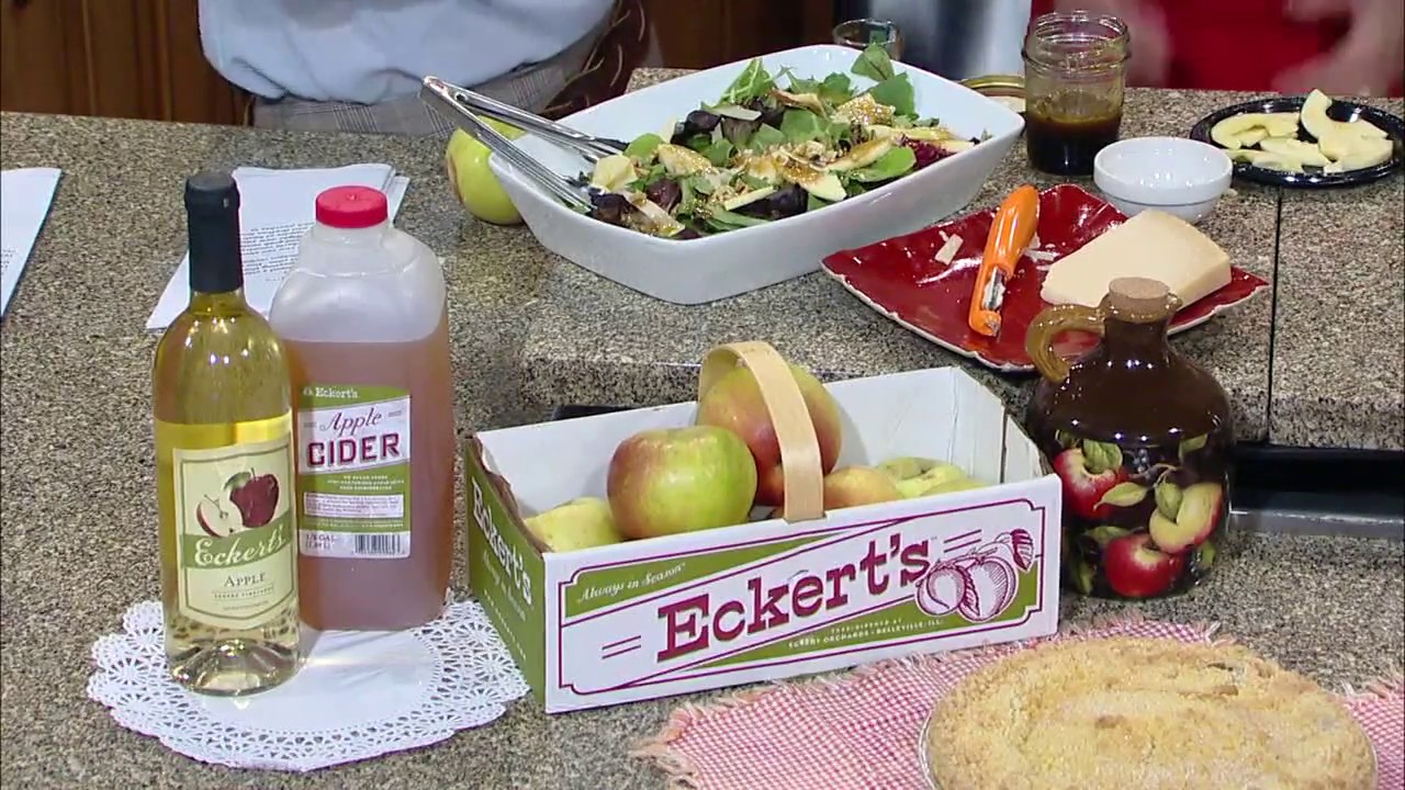 Recipe Eckert's® Honeycrisp AppleWalnut Salad YouTube