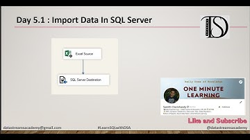 Day 5.1: Import a file to database | SQL Server | #LearnwithDSA