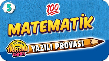 5.Sınıf Matematik 2.Dönem 1.Yazılıya Hazırlık | 2022 📝