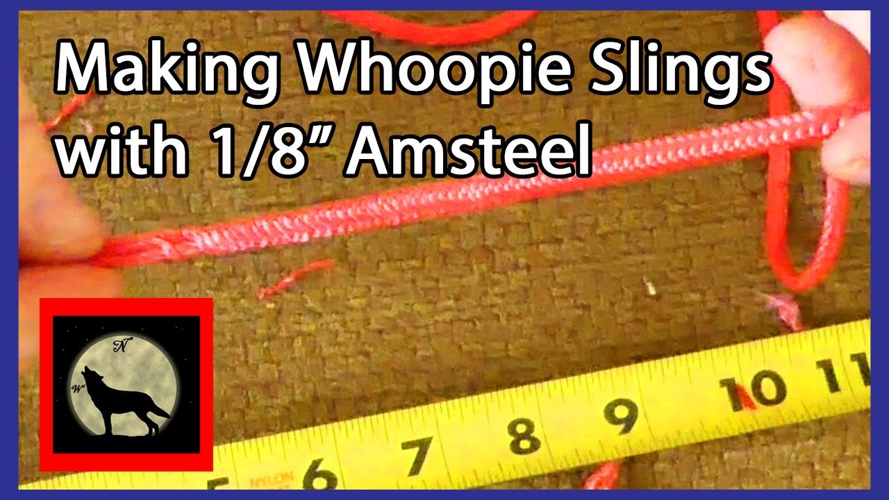 Élingue Whoopie Sling 6 Pieds - Bleu - Amsteel Dyneema 1/8" - Réglable