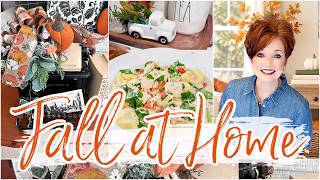 FALL AT HOME FALL DECORATING /BIG NEWS/RECIPES/ HAUL