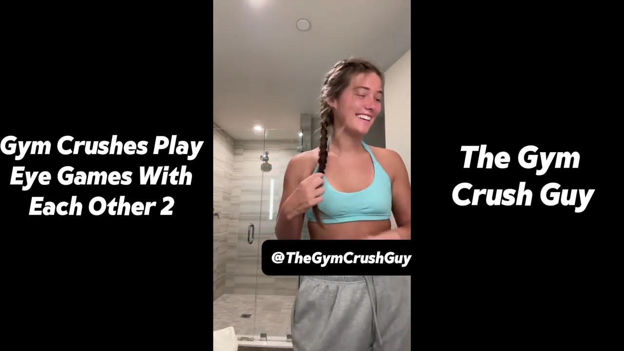 Gym Crushes Play Eye Games With Each Other 2
