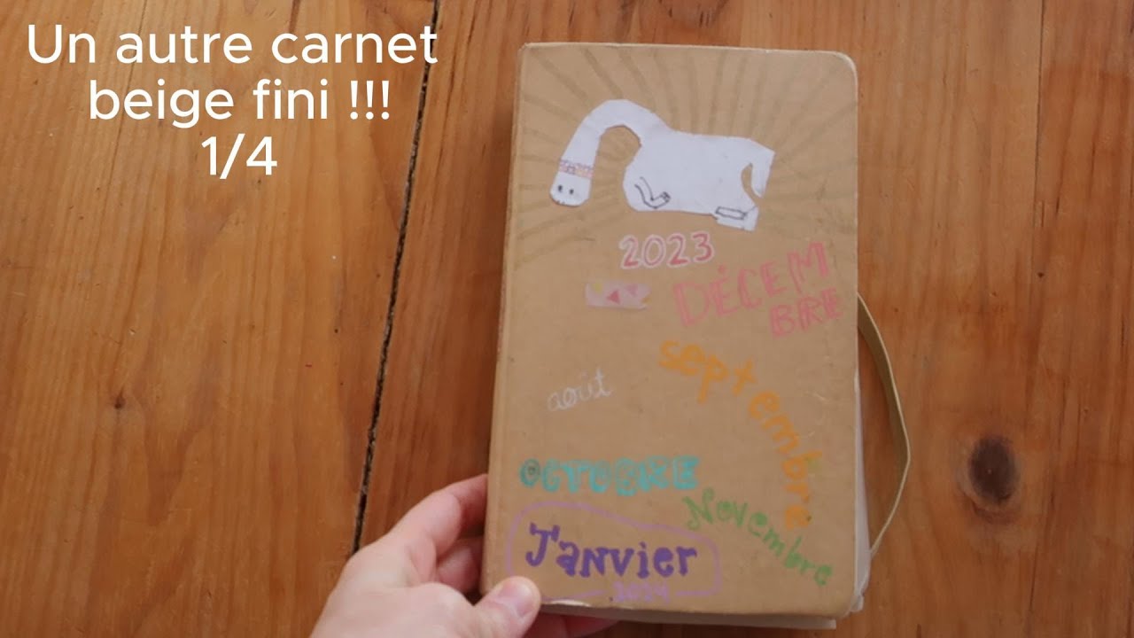 Autre Carnet beige fini 1/3 - On tourne les pages - Sketchbook flip through