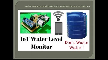 Water level indicator using Nodemcu and Ultrasonic sensor -- by Rishav Sharma and Jay Radadiya