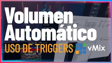 Tutorial Vmix Volumen Automatizado con Triggers