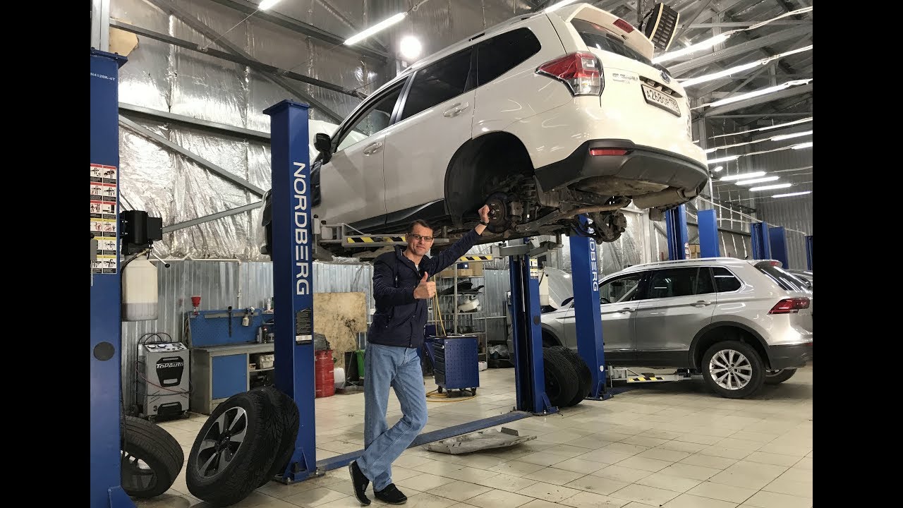 Субару Форестер ремонт подвески и техническое обслуживание (ТО-3)