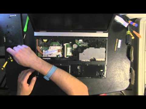 HP ProBook 6555b take apart video, disassemble, how to open disassembly