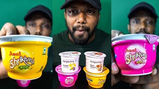 raspberry grape watermelon yogurt mukbang ASMR