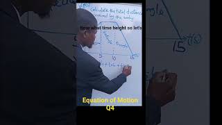 Calculate Total Distance from Velocity-Time Graph (Q4) | Physics Motion Lesson  #PhysicsShorts