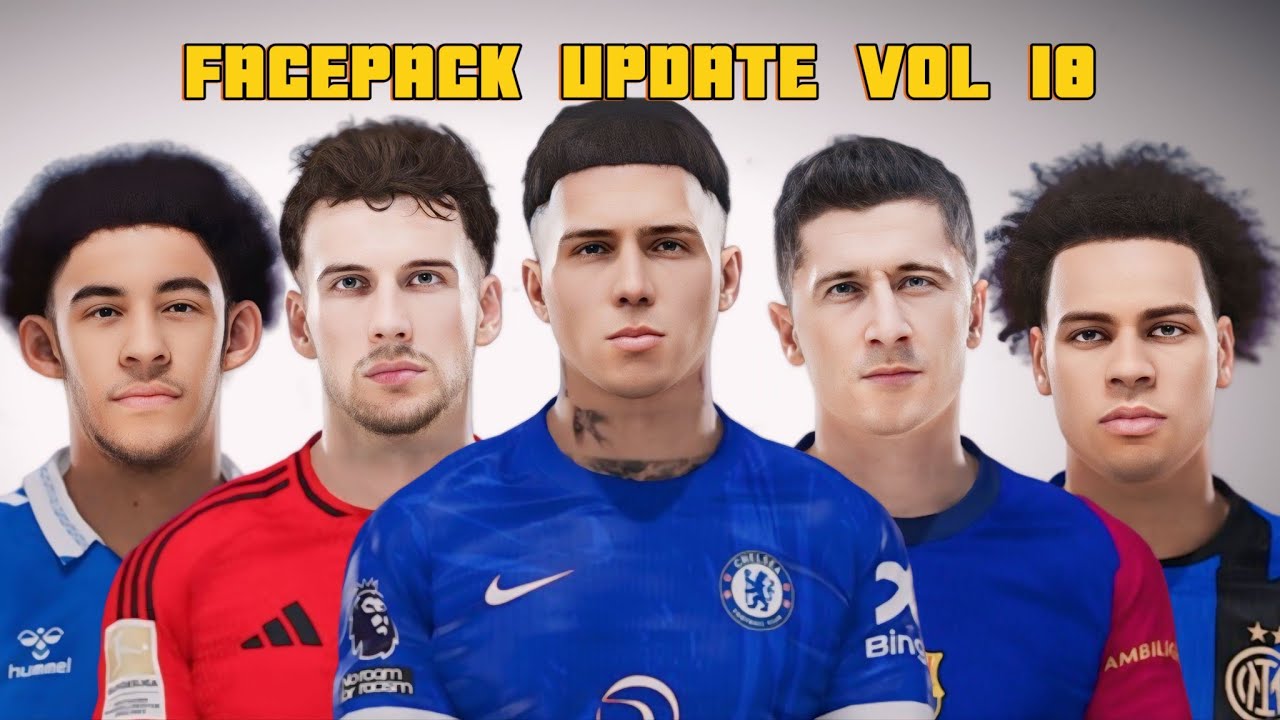 FACEPACK UPDATE VOL.18 - FOOTBALL LIFE 2024 & PES 2021 UPDATE - YouTube