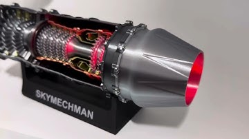 SKYMECHMAN 1/18 WS-15 Turbofan Engine Model Kit-EngineDIY