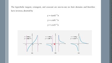 Inverse Hyperbolic Functions