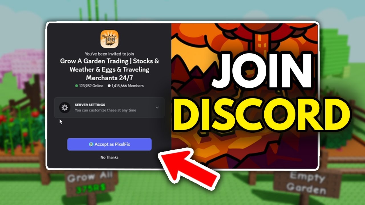 How to Join Grow A Garden Trading Discord Server (PC & MOBILE) - YouTube