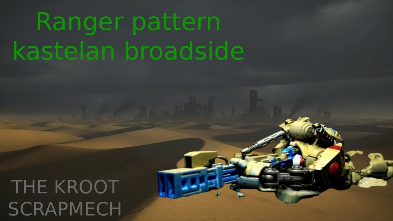 Переделанный набор для сборки рельсовой пушки Кроот с бортовым расположением орудия.