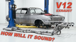 Real Deal Torana gets an exhaust system for the V12 Ferrari engine (finally)