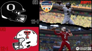 (5) Oregon vs. (4) Texas Tech | 2025 Capital One Orange Bowl | College Football 26
