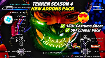 TEKKEN 7 S4 Ultimate Addons Pack Modded ISO + New Textures (PSP) Android | PPSSPP Mobile GAME