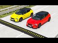 Cars vs Spike Strips – BeamNG.Drive